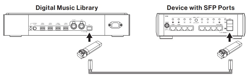 MELCO N1 Digital Music Library - Using SFP Ports