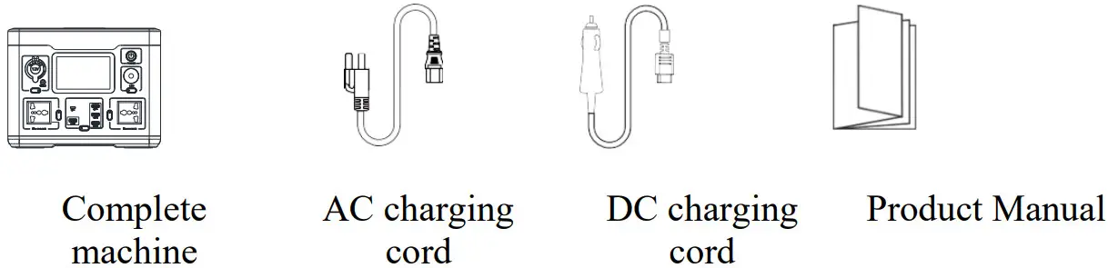 MERITSUN RS540MR Outdoor Portable Energy Storage - Packaging content