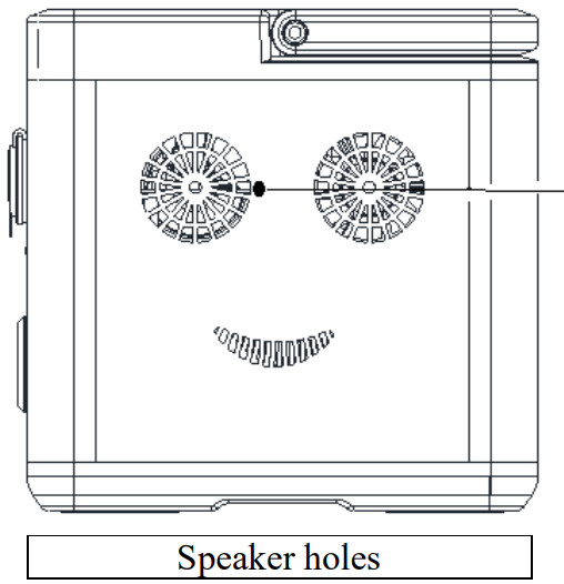 MERITSUN RS540MR Outdoor Portable Energy Storage - Speaker holes