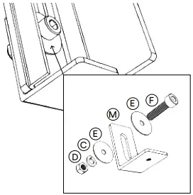 MERLYN MIND Display Mount Assembly for Symphony Classroom B5