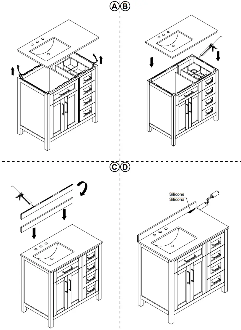 MISENO TAHO36 Tahoe 36 Free Standing - TOOLS REQUIRED1