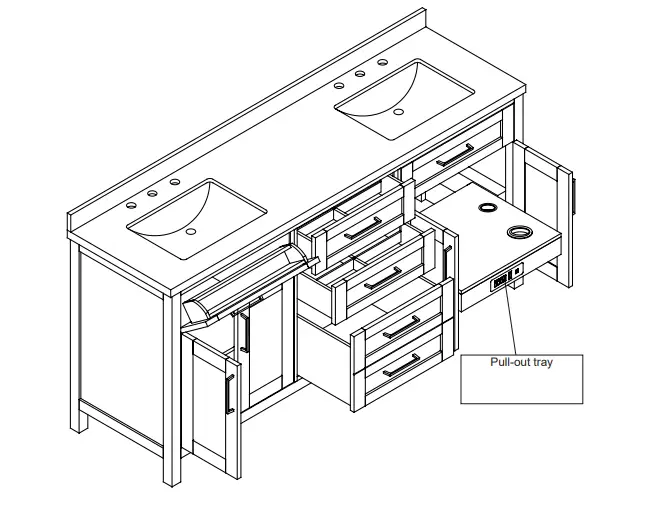 MISENO TAHO72 Tahoe 72 Free Standing - Figure 10
