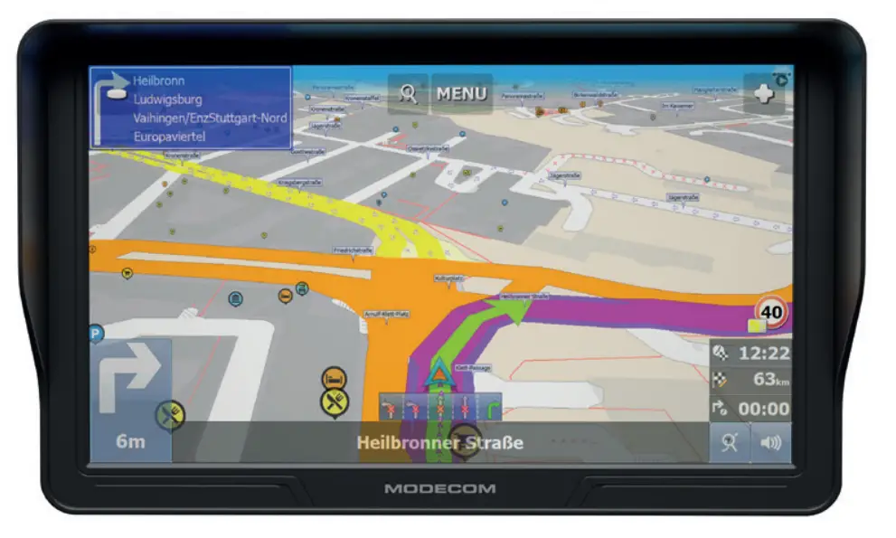 MODECOM FreeWAY CX 9.3 Navigation MapFactor GPS