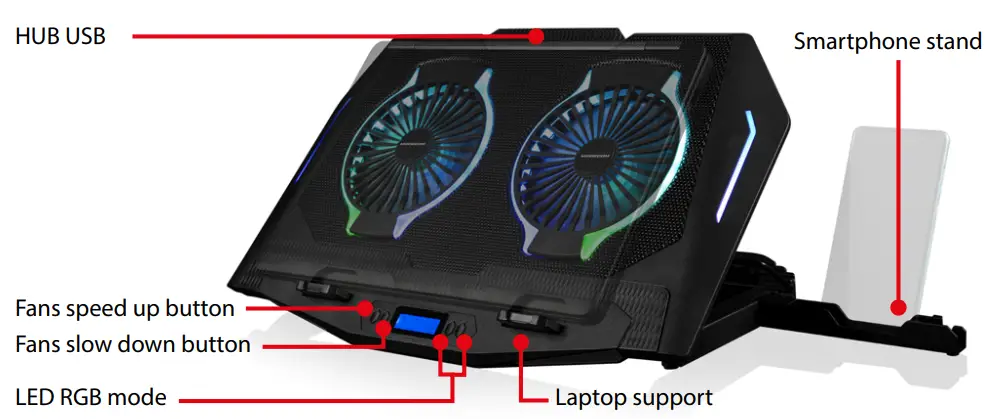 MODECOM MC-CF21 RGB Silent Fan - Fig 1