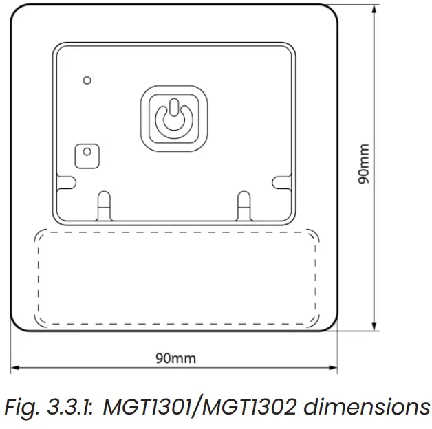 MOECO MGT1302 Global Sensor - Dimension