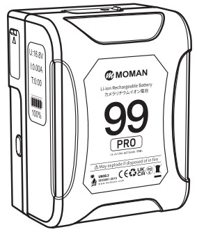 MOMAN Power 99 Pro Mini V Mount Lithium