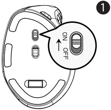 MONSTER M2 Pro Wireless Vertical Mouse - Blutooth mode pairing setup