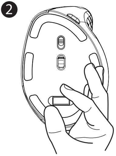 MONSTER M2 Pro Wireless Vertical Mouse - Wareless mode connection 2