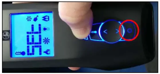 MONTIGO RGC3105 Proflame 2 Remote Control - button1