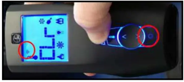 MONTIGO RGC3105 Proflame 2 Remote Control - button2