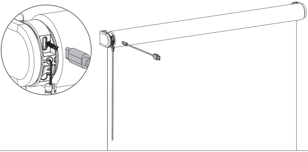 MOTIONBLINDS CM 03 E Roller Blind Motor - Install the blind 2