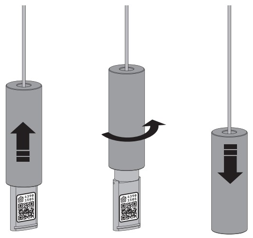MOTIONBLINDS CM 03 E Roller Blind Motor - Install the blind 5