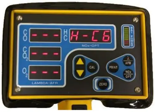 MUSTANG DYNAMOMETER 900503 Exhaust Gas Analyzer - Front Panel