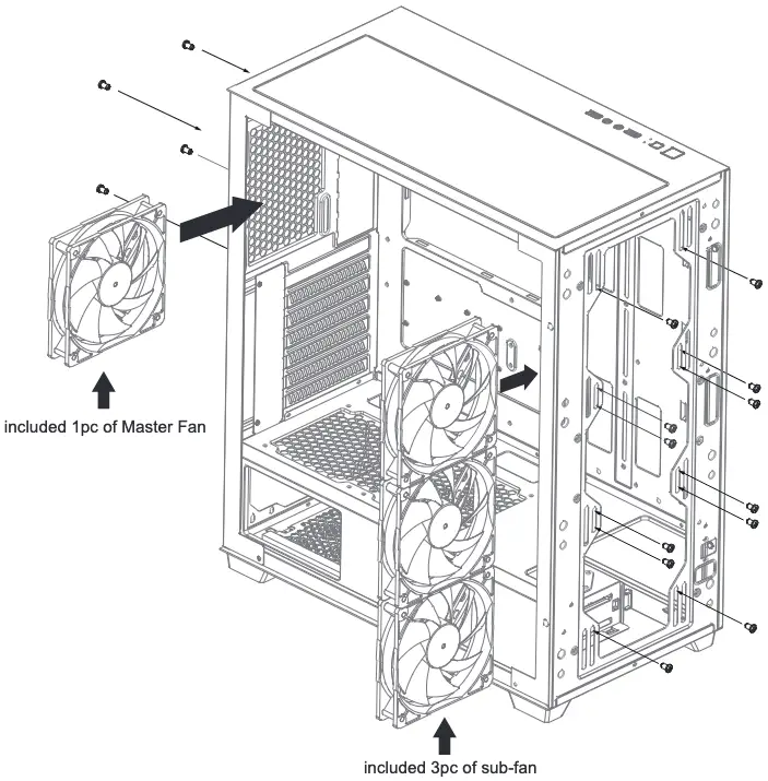 Master Fan - Sub-fan Installation