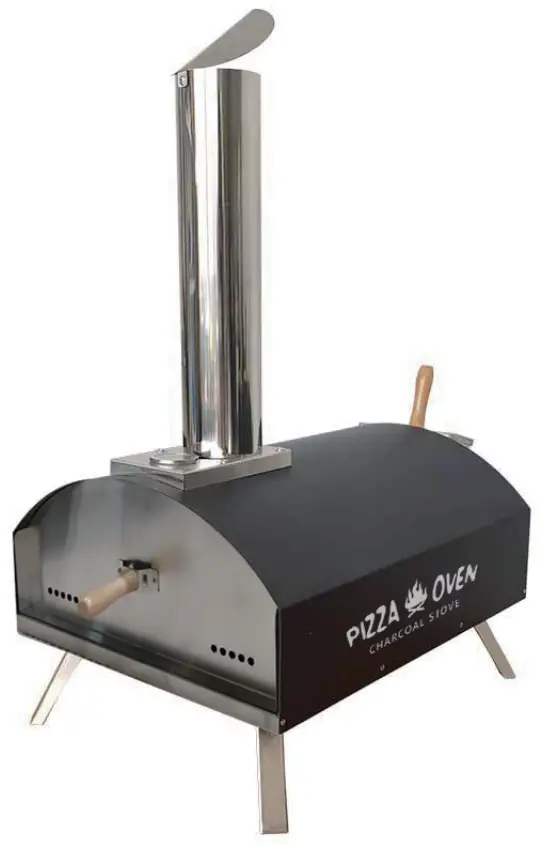 Matrix Decor MD BQ62816415 Wood Burning Stainless Steel Portable Outdoor Pizza Oven