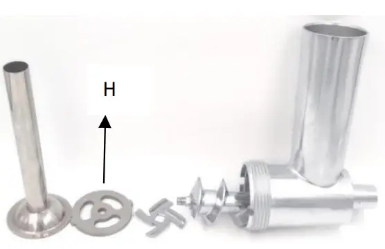 Meat Grinder and Slicer Shredder Attachments for KitchenAid Stand Mixer - together