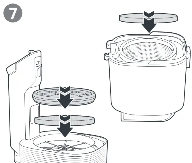 Meowant MW PV01 Pet Grooming Kit -Dust cup 6