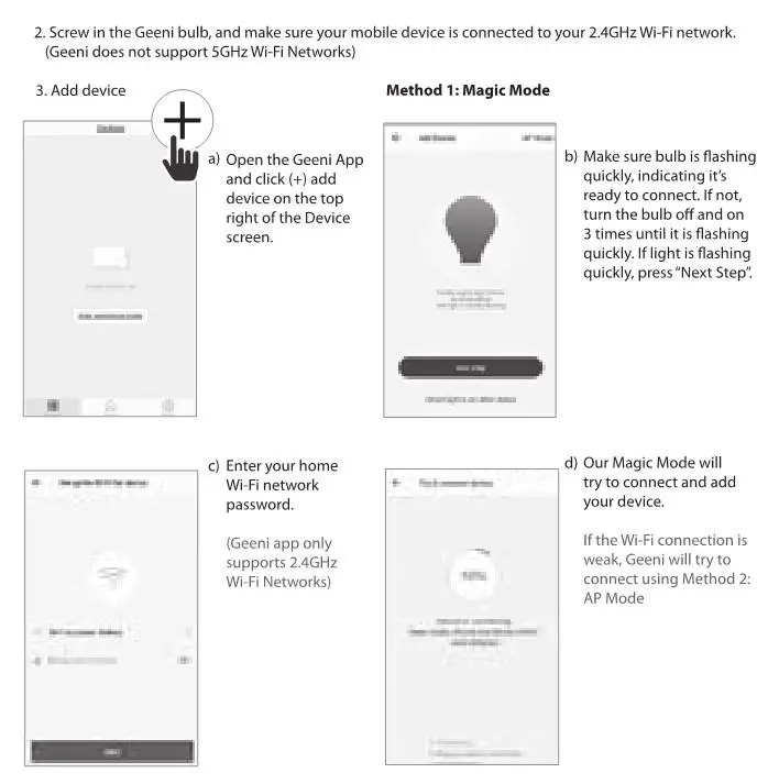 Merkury MI-BW905 Bright Spot Smart BR30 Wi-Fi LED White Light - Quick Start 2