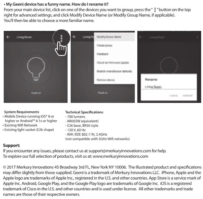 Merkury MI-BW906 Bright Spot Smart BR30 Wi-Fi LED Multicolor Light - FAQ 2