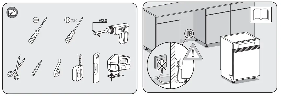 Miele G 15740-45 SCi SL Brilliant white Dishwasher - Tools