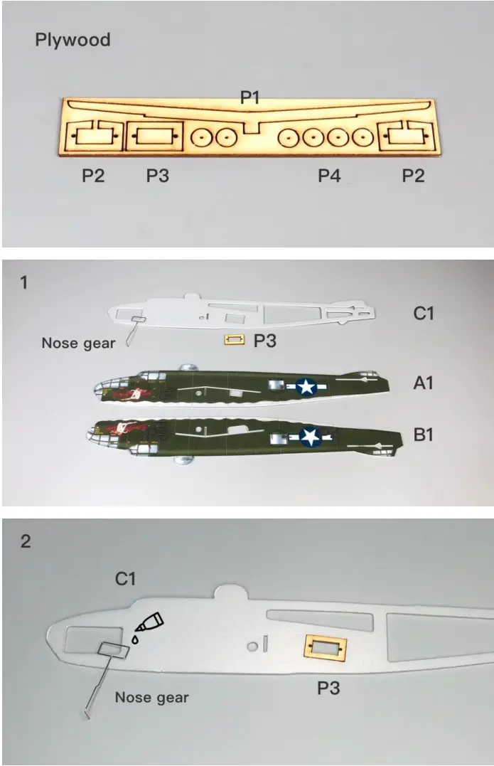 MinimumRC B-25 Mitchell Assembly