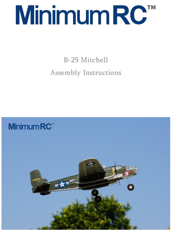 MinimumRC B-25 Mitchell Assembly Instructions