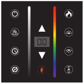 Modern Flames Linear Landscape Pro Slim Electric Fireplace - Insert batteries (2 AAA)