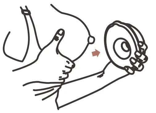 MomWills S28 Breast Pump Hands Free Wearable Electric Breast Pump - Milk pump body