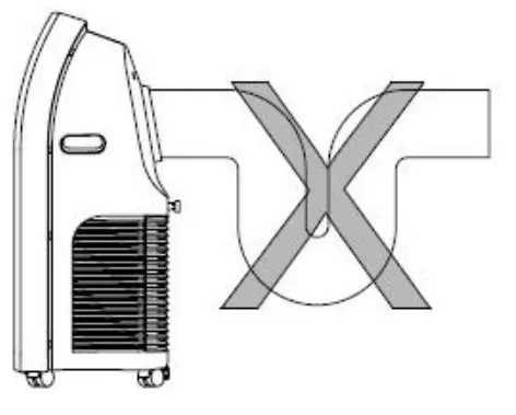 Montpellier MAC9000W Portable Air Conditioner - Warning