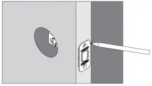 Mortise for bolt