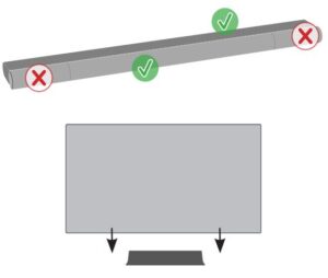 Mounting to the VIZIO OLED TV Fig 1