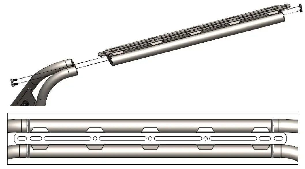 N-FAB G15BR-TX ARC Sports Bar - Step 1