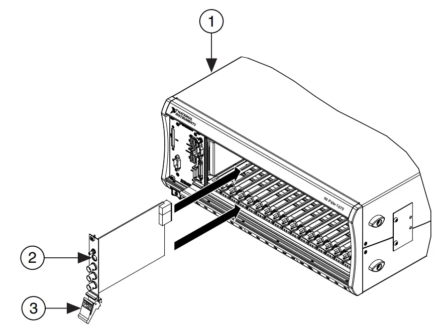 NATIONAL INSTRUMENTS PXI-5695 8 GHz RF Attenuator - Installation