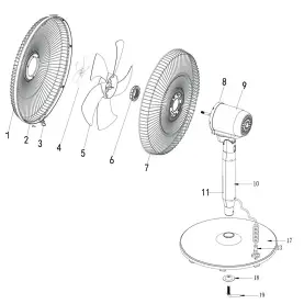 NEWLUX-W1050-Standing-Fan-with-Remote-Control-FIG-3