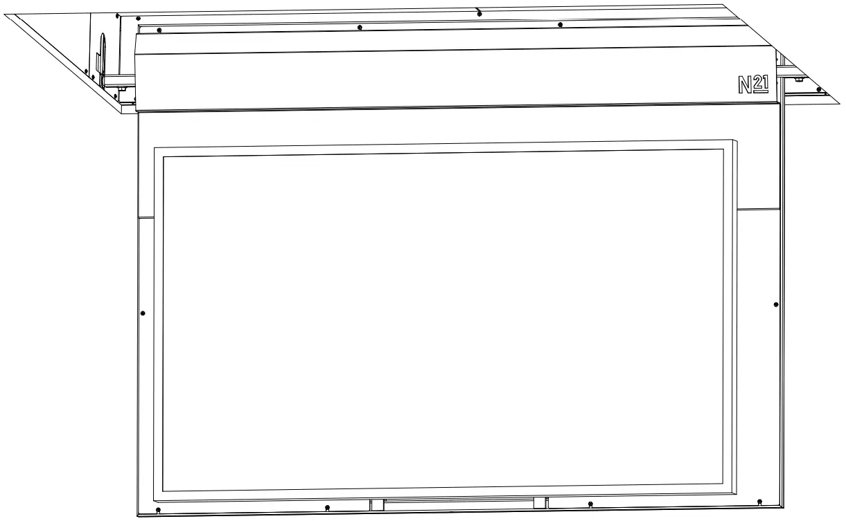 NEXUS 21 CL 65 Professional Grade Flip Down TV - Controls and Integration