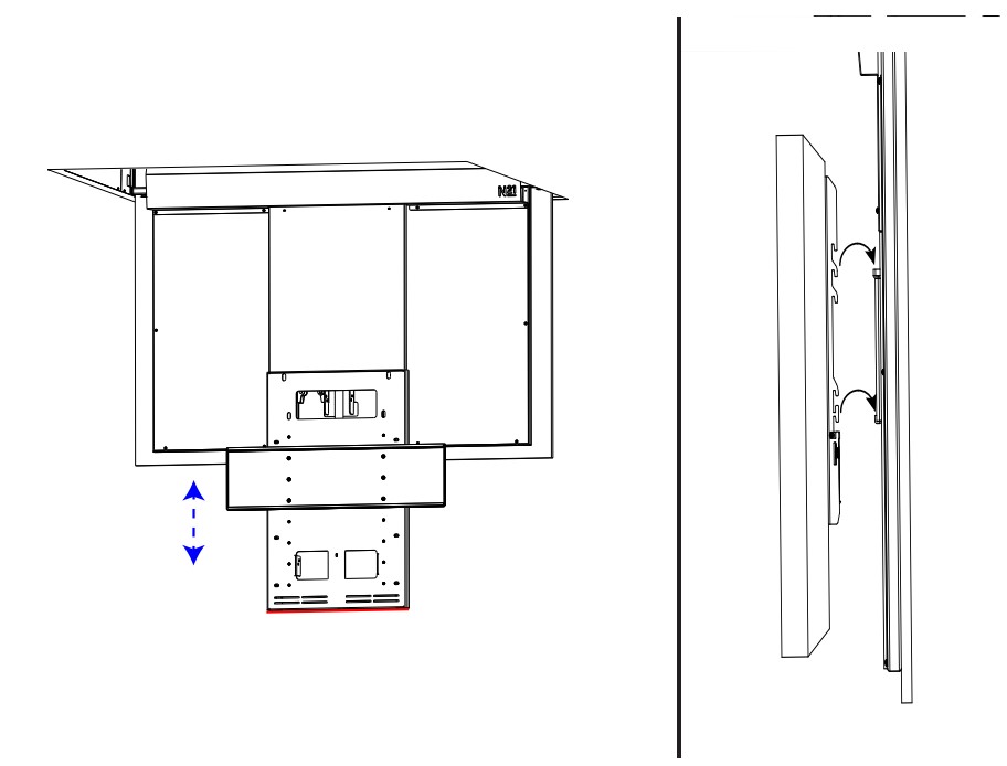 NEXUS 21 CL-65e Professional Grade Flip Down TV Lifts (10)