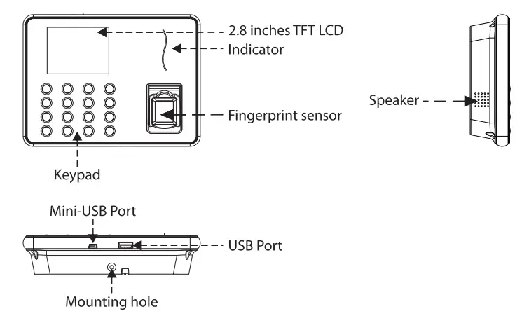 NGTeco W3 Time Clock -