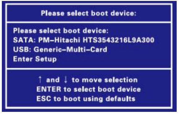 NINGBO AW-OPS11W-I7P Series Industrial OPS Computer - Starting sequence Shortcut Settings menu