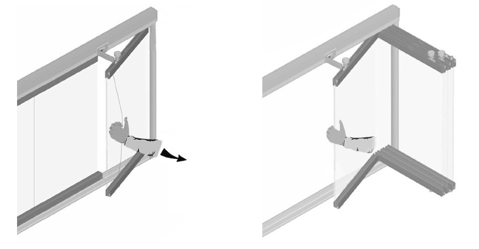 NanaWall SL25 Glass Sliding Pivot Panel System - panels closest