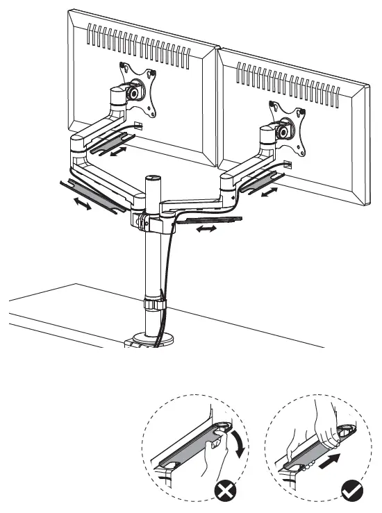 Neomounts DS60-425WH2 Monitor Arm Desk Mount 6