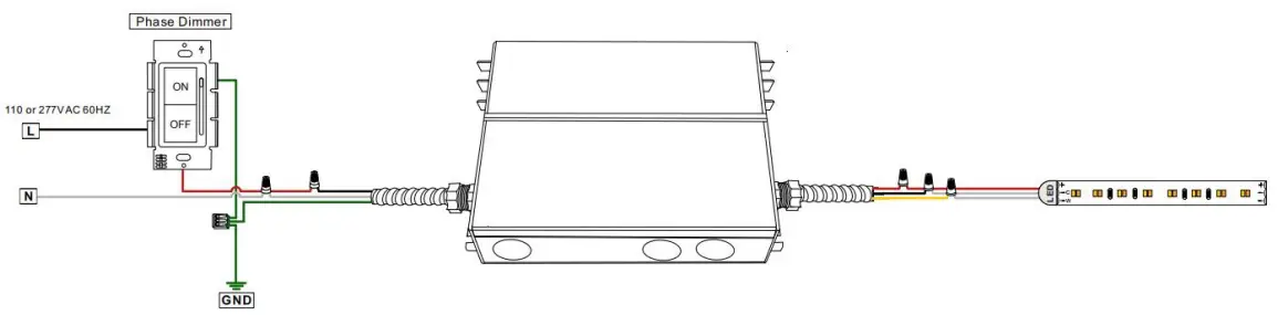 Newest 100W 12V Dimmable LED Driver - wiring diagram2