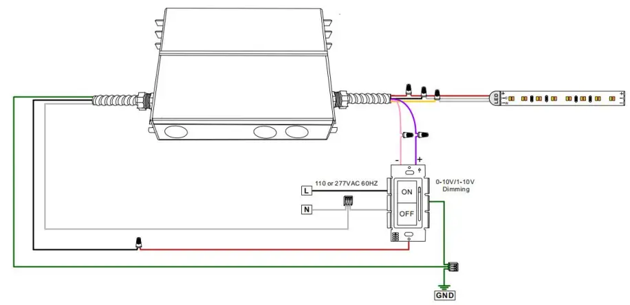 Newest 100W 12V Dimmable LED Driver - wiring diagram5