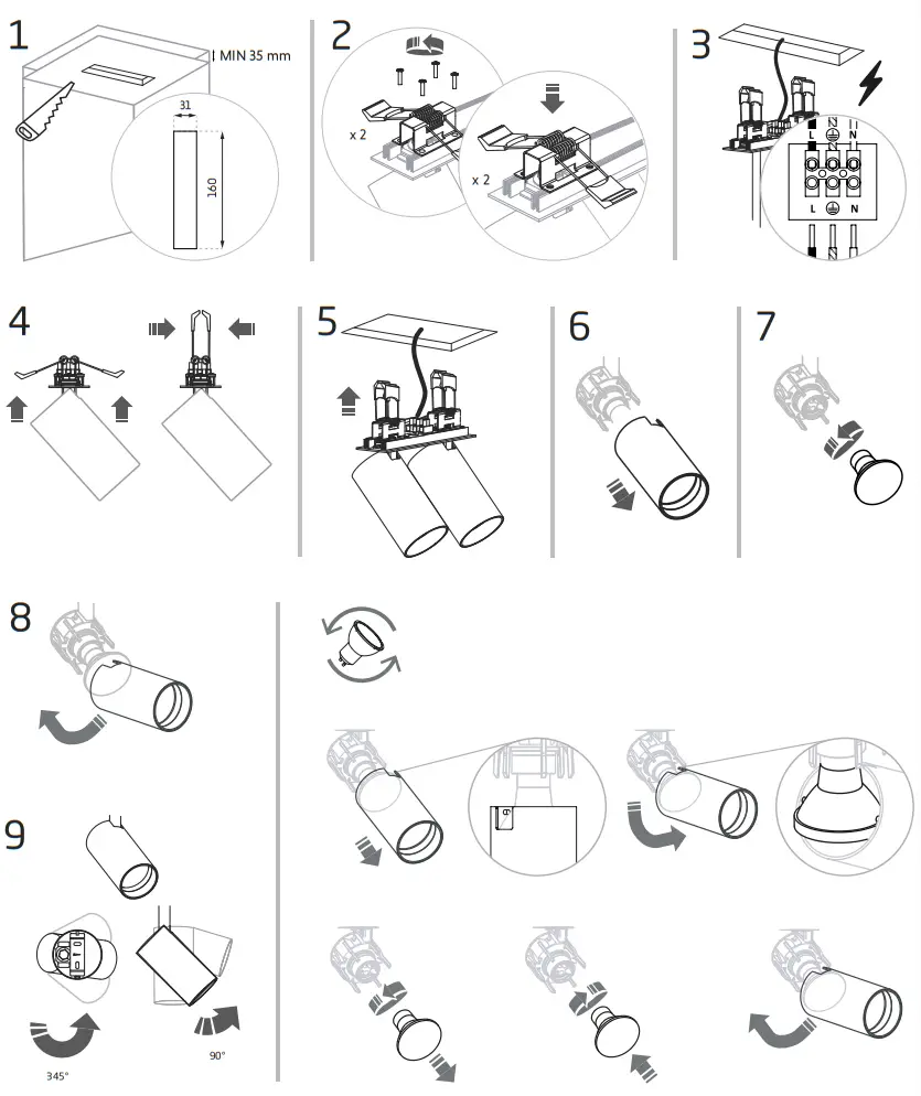 Nowodvorski 7690 Mono Surface II Surface Lamp - Fig