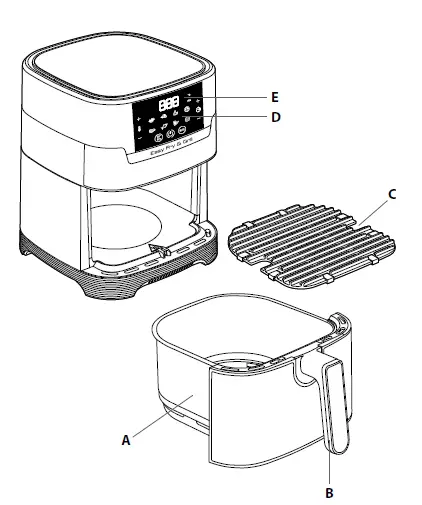OBH NORDICA Precision 2 In 1 Air Fryer and Grill fig-1