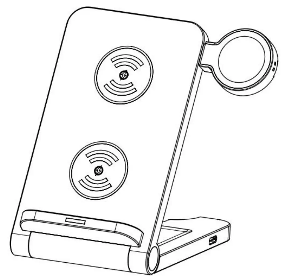 ODEBO 6958 3 In 1 15W Fast Charging Wireless Charger