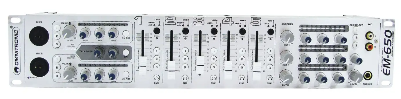 OMONITRONIC EM-650 Entertainment Mixer