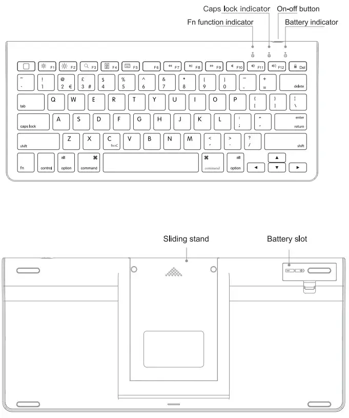 OMOTON KB088 Wireless Keyboard - fig 1
