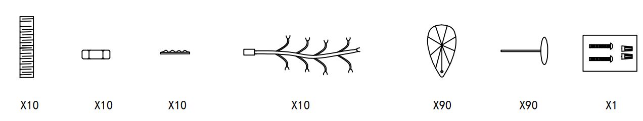 OUKANING-HCX-AM-4001-4-Light-Vintage-Black-Crystal-Semi-Flush-Mount-Branches-Design-Ceiling-Light-FIG-7
