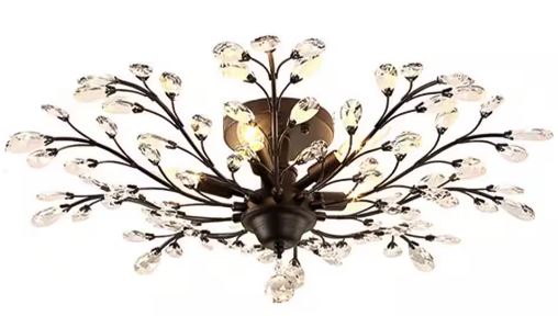 OUKANING-HCX-AM-4001-4-Light-Vintage-Black-Crystal-Semi-Flush-Mount-Branches-Design-Ceiling-Light-PRODUCT