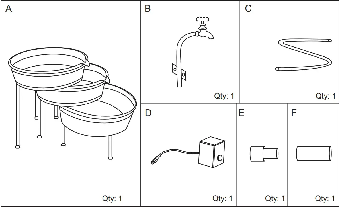 OVERSTOCK 2037800003 Outdoor Fountain with Pump - fig 1